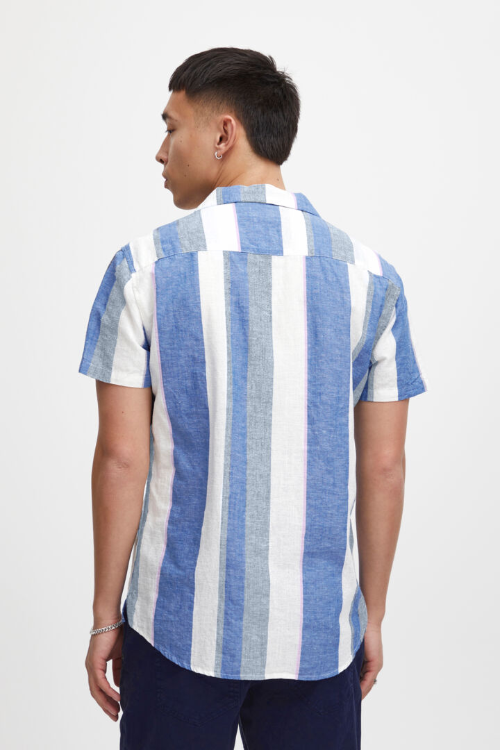 Chemise manches courtes lignée bleue - BLEND - - BLEND Chemise manches courtes lignée bleue - BLEND - - BLEND