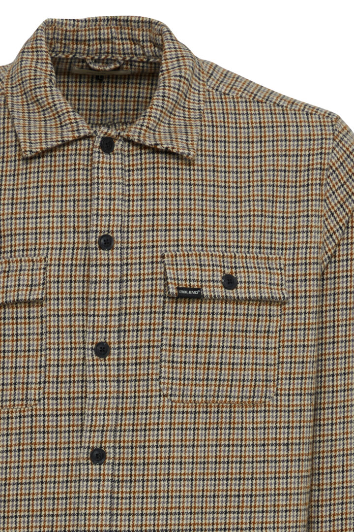 Chemise épaisse, beige avec lignes - BLEND - 20716270 - BLEND Chemise épaisse, beige avec lignes - BLEND - 20716270 - BLEND