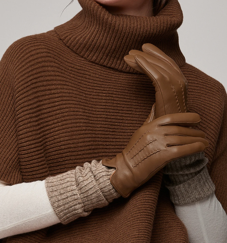 Gants Carmel convertible noisette - SOIA KYO S - - SOIA & KYO